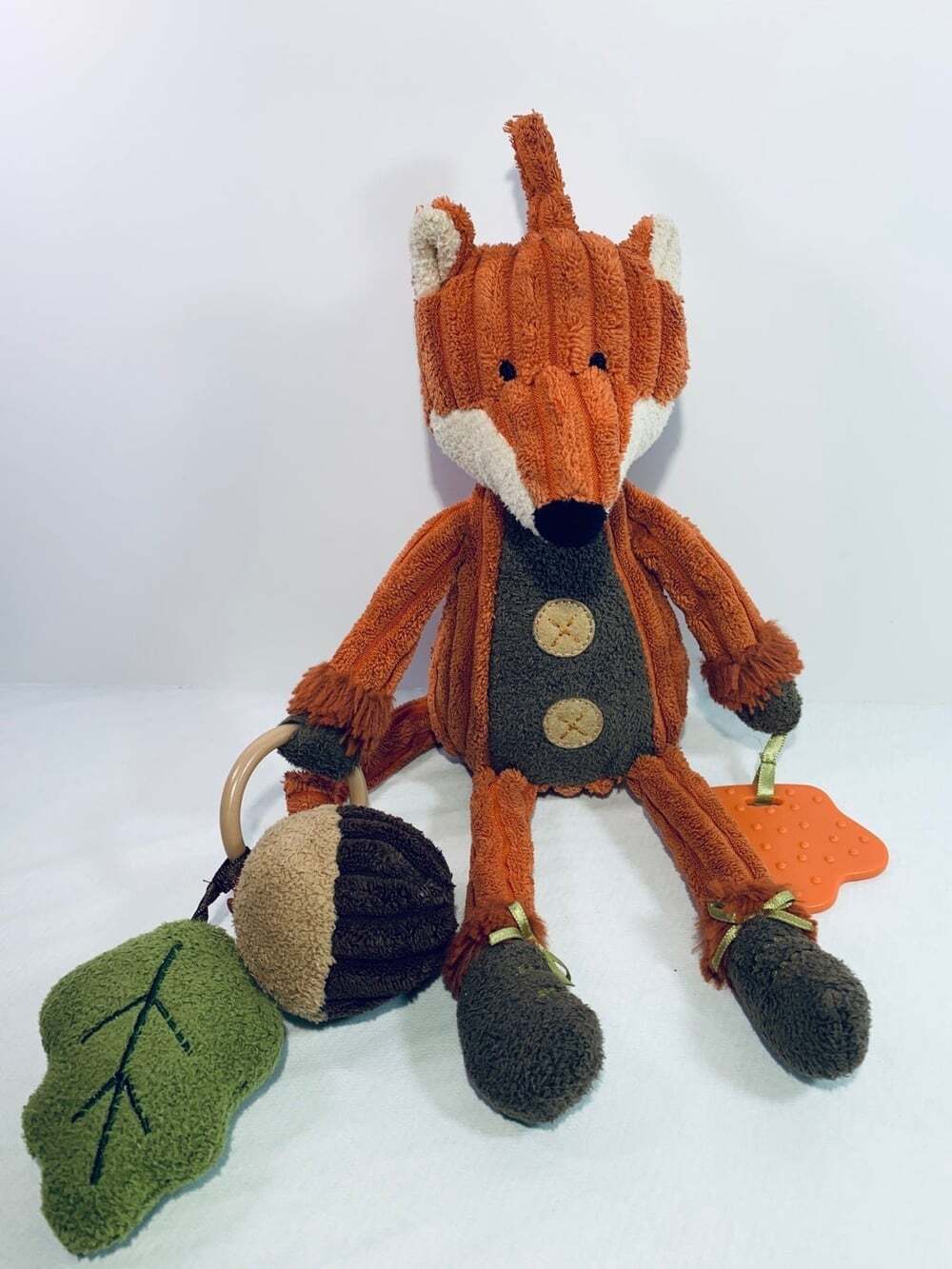 Jellycat Cordy Roy Fox Activity Toy baby comforter autumn acorn plush Rattle